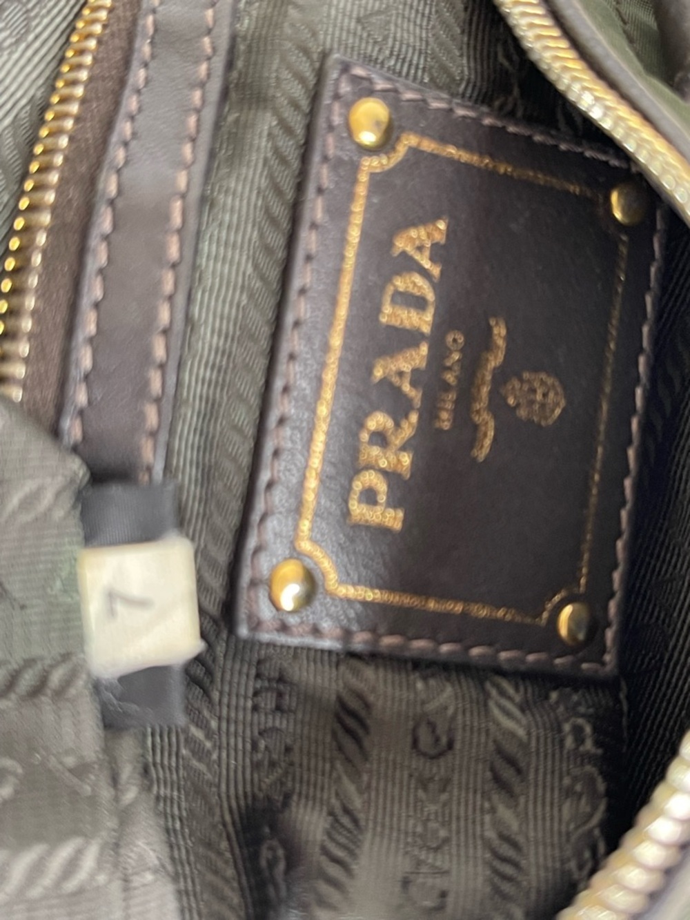 Prada nylon jacquard logo handbag - Picture 14 of 16